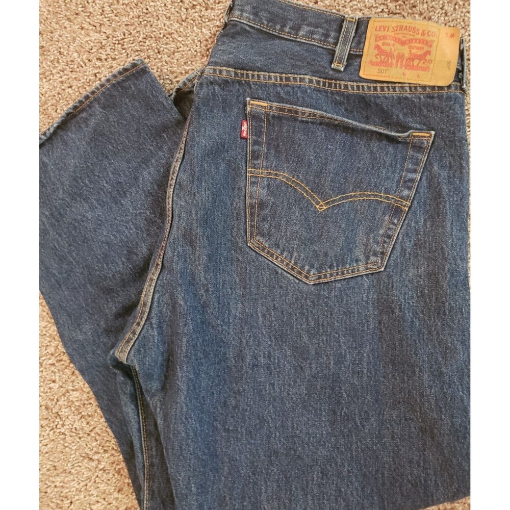 Levi’s 501 Men’s Button Fly Jeans Size 44 x30 Original Fit